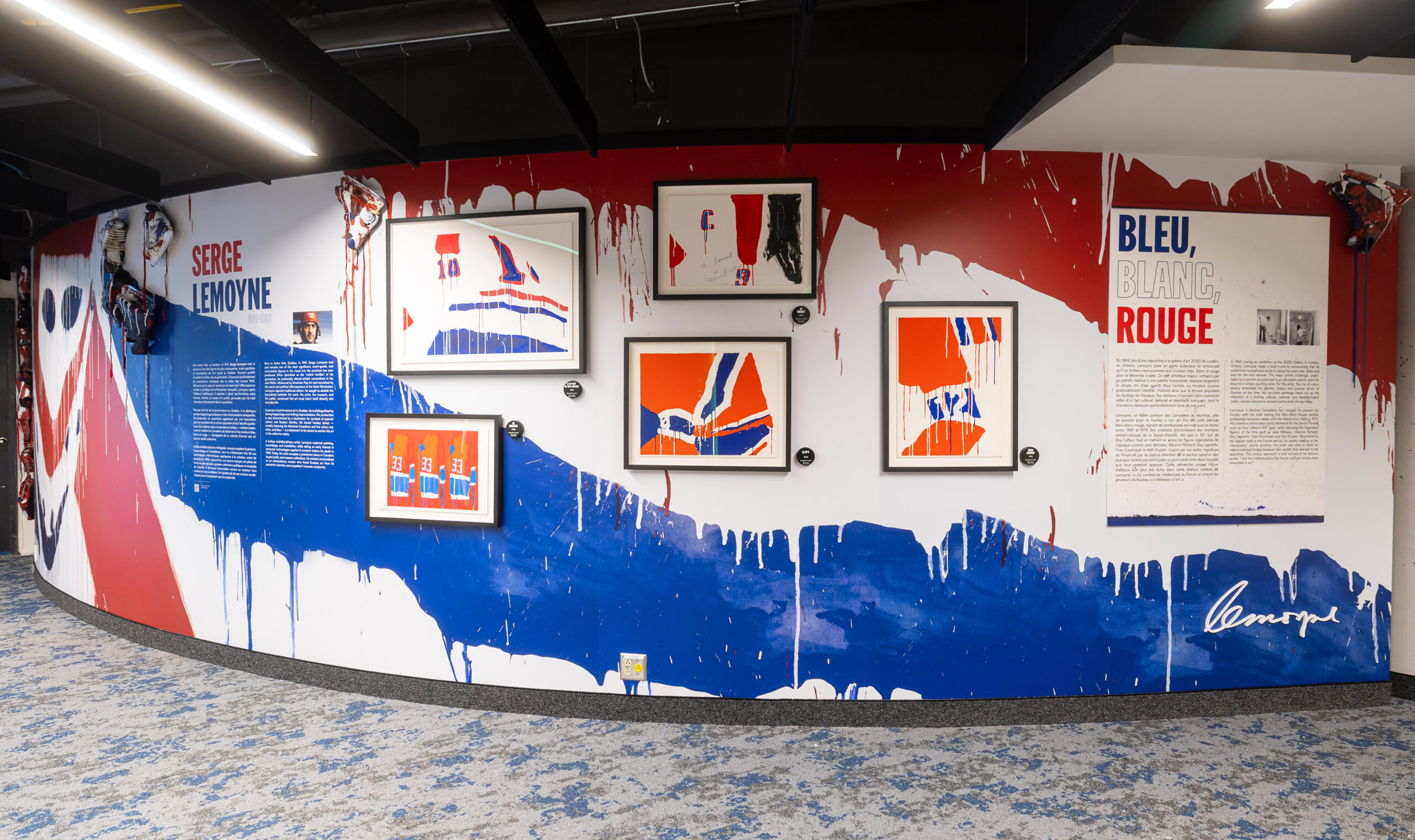 Installation Look Saison at Centre Bell in Montreal