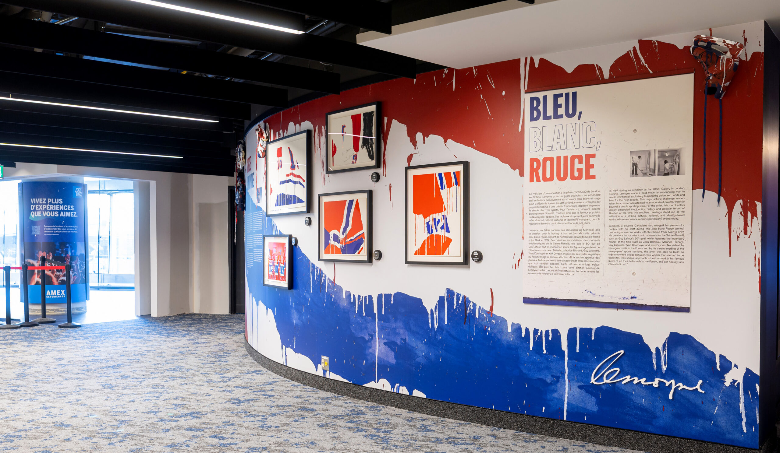 Installation Look Saison at Centre Bell in Montreal